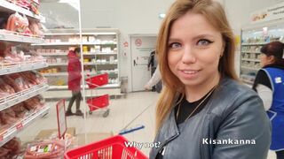 Bevásárolni mentem, őt megláttam, megdugtam! rengeteg spriccelés!