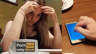 Letty black műfarokkal nyilvános helyen basz magának