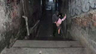 Fekete kurva rendesen megkúrva a favela domb urával a funk tánc után